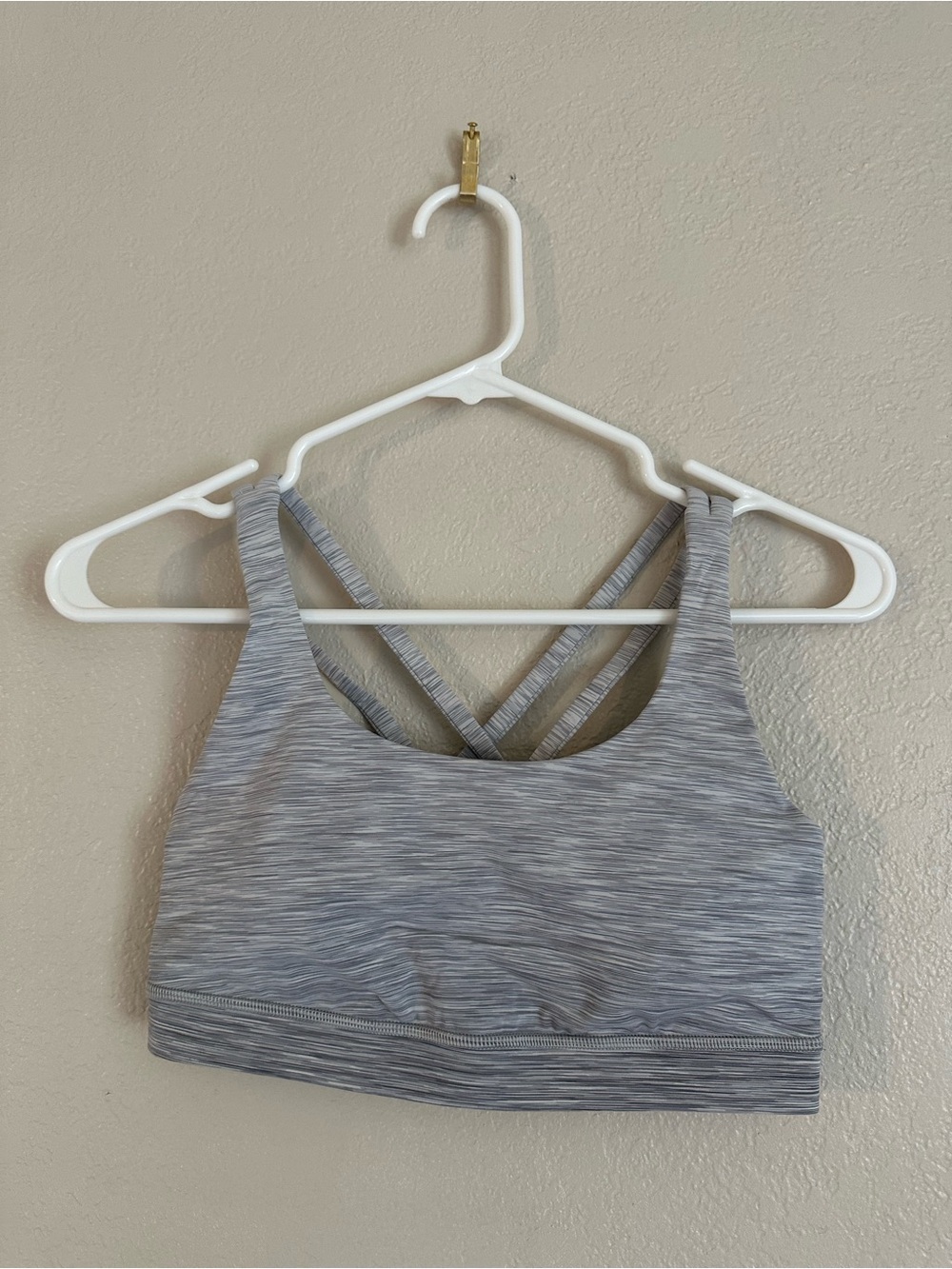 Lululemon Grey Space-Dye Energy Sports Bra Size 6